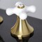 Kingston Brass KC7067PX Vintage 8" Widespread Bathroom Faucet, Brushed Brass KC7067PX - alternate 4